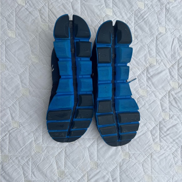 On Cloud Running Blue Athletic Shoes - Picture 4 of 5